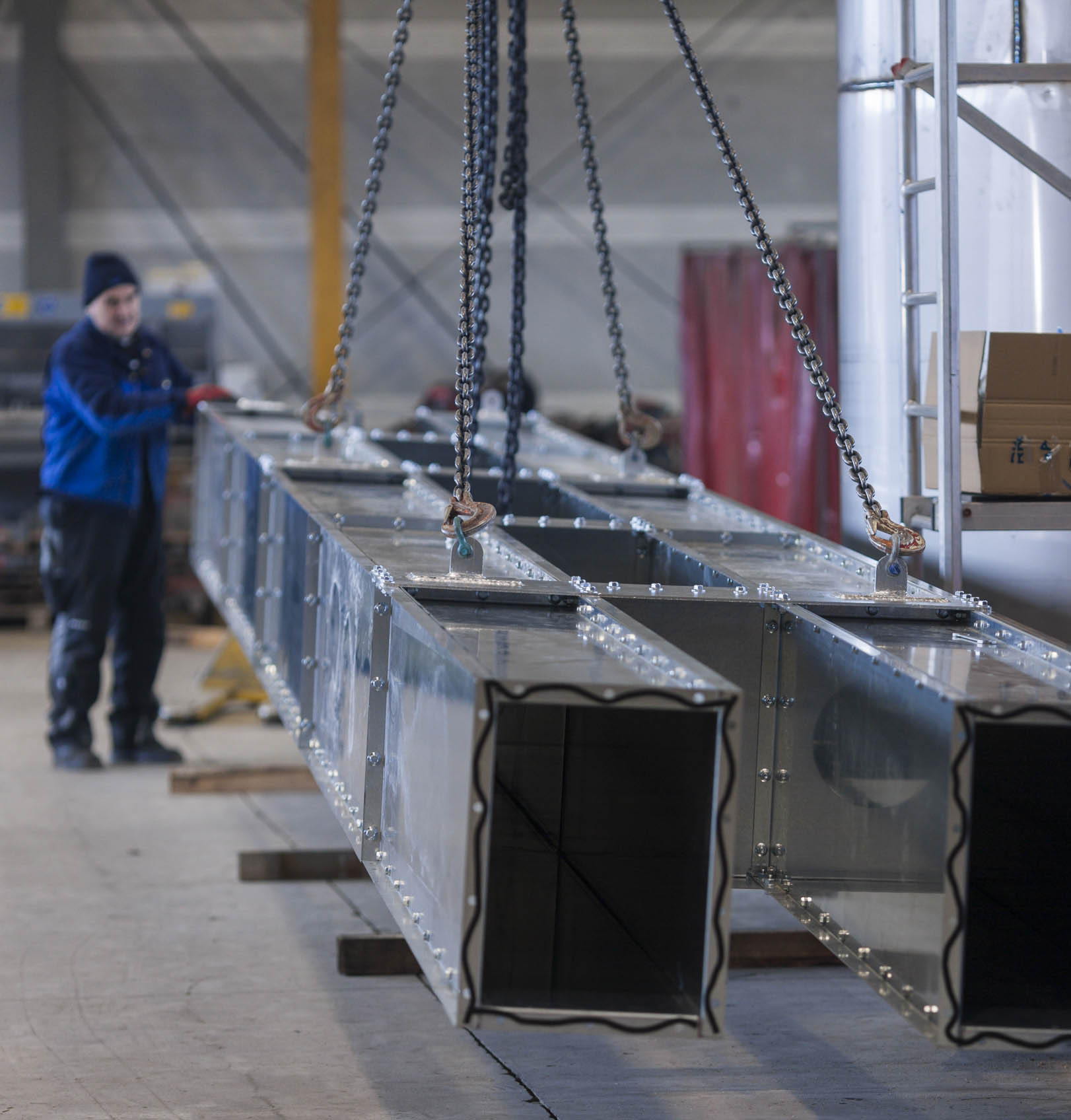 Fertigung eines Gurtbecherwerks